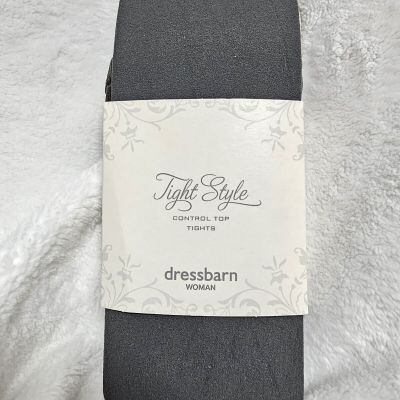 Tight Style Control Top Tights By Dressbarn Woman 3x-4x Charcoal Nylon Spandex